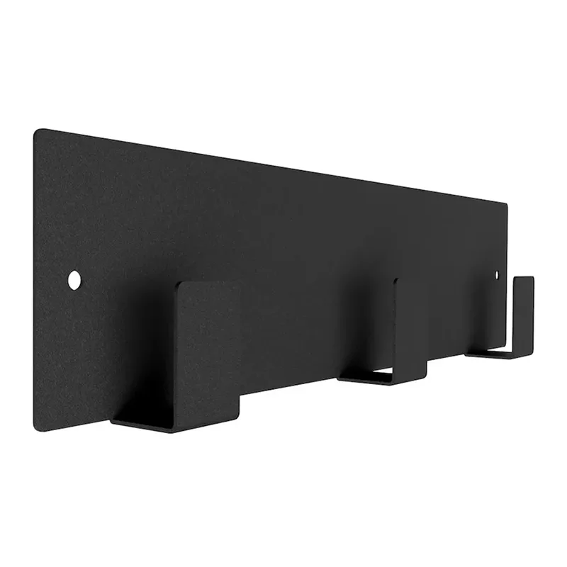 Črn kovinski kuhinjski obešalnik