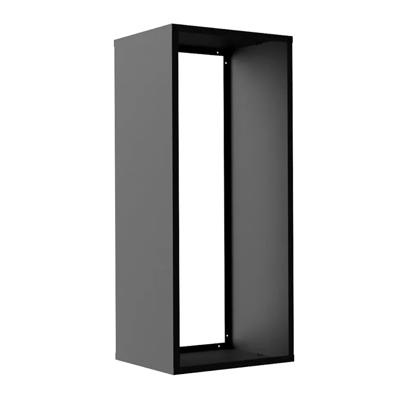 Enostavno sestavljiva zunanja sodobna shramba za drva